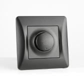 Светорегулятор поворотный (диммер), 125-250V, 500W (антрацит) | 201160 | SPL - артикул 201160