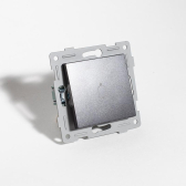 Выключатель самовозвратный звонкового типа, 10А, 220-250V (антрацит) | 201126 | SPL - артикул 201126
