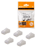 Разъем RJ-45 FTP для кабеля кат. 5Е, 8P8C (5 шт), TDM - артикул SQ0561-0025
