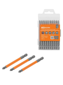 Набор бит PH2x90, односторонних, сталь CrV, Е 1/4", 10 шт., «Гранит»  | SQ1019-0348 | TDM - артикул SQ1019-0348