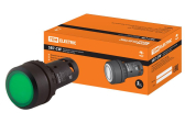 Кнопка SB7-CW3361-220V(LED) d22мм 1з, зеленая (SQ0746-0025) - артикул SQ0746-0025