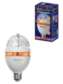Диско-лампа ДЛ-01 с цоколем Е27, 3 Вт, RGB, 220 В, белый, | SQ0361-0500 | TDM - артикул SQ0361-0500