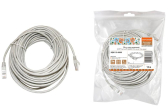 Патч-корд народный U/UTP Cat 5e 4PR 24AWG PVC, литой 15 м, серый | SQ0115-0009 | TDM - артикул SQ0115-0009
