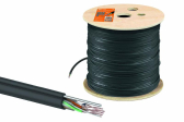 Кабель витая пара U/UTP Cat 5e 4х2х24AWG (305м) solid, PE для наружн. прокл., чёрный, трос 1,2мм | SQ0107-0107 | TDM - артикул SQ0107-0107