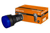 Лампа AD-22DS(LED)матрица d22мм синий 110В AC/DC - артикул SQ0702-0032