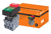 Кнопка двойная MPD13-11G (зеленая/красная-выступающая) (LED) d22мм/24В (I/O)  линза зеленая | SQ0747-0040 | TDM - артикул SQ0747-0040