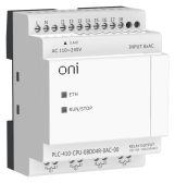 ПЛК 410 Модуль ЦПУ 8 DI 4 RO 220В AC Ethernet | PLC-410-CPU-08D04R-0AC-00 | ONI - артикул PLC-410-CPU-08D04R-0AC-00