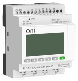 ПЛК 410 Модуль ЦПУ 4 DI 4 UI 4 RO 24В DC или AC EP с экр | PLC-410-CPU-08U04R-1AD-00 | ONI - ONI, артикул PLC-410-CPU-08U04R-1AD-00