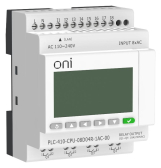 ПЛК 410 Модуль ЦПУ 8 DI 4 RO 220В AC Ethernet с экраном | PLC-410-CPU-08D04R-1AC-00 | ONI - ONI, артикул PLC-410-CPU-08D04R-1AC-00