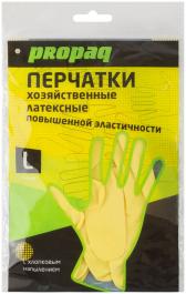 Перчатки хозяйственные латексные, внутреннее напыление, размер L (12409) - артикул 12409