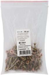 Шуруп ШУж 4,5х30 желт (100шт) - артикул 21430-0