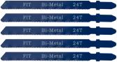 Полотна для э/лобзика по металлу Профи, европ.хвостовик, Bi-metal, 5 шт, 24 TPI (41120) - артикул 41120