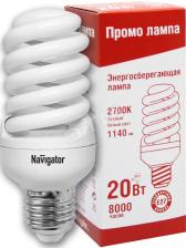 Лампа энергосберегающая КЛЛ 20/827 Е27 D46х113 спираль (94418 NCLP-SF) - артикул 94418 NCLP-SF