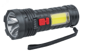 Фонарь светодиодный NPT-CP25-ACCU пластиковый 1LED 3Вт+1COB 3Вт li-ion 1,2Ач 5режимов - артикул 29276
