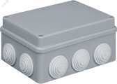 Коробка NSS-DB-150-110-70-10-GR распаячная открытого монтажа с мембранами 150х110х70 - артикул 27254