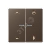 Таймер универсальный Bluetooth со  стрелками  для LB вставки  жалюзи  /  освещение . Серия A500  Материал- дуропласт  Цвет- мокко (A1751PBTMO) - артикул A1751PBTMO