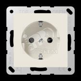 Розетка штепсельная SCHUKO 16A 250V с защитой от детей термопласт слоновая кость - артикул A520KIBF