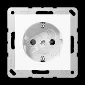 Розетка штепсельная SCHUKO 16A 250V белая (ABA520WW) - артикул ABA520WW