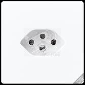 Штепсельная розетка SCHUKO 16A 250V~   алюминий - артикул AL2520-13SEV