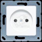 Розетка без заземления 16A 250V белая (CD111WW) - артикул CD111WW