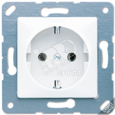 Розетка штепсельная SCHUKO 16A 250V бронзово-бежевая - артикул CD120BB