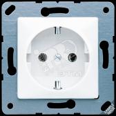 Штепсельная розетка SCHUKO 16A 250V~ бронзово-бежевая - артикул CD121BB