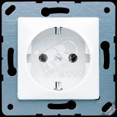 Розетка штепсельная SCHUKO 16A 250V черная - артикул CD121SW