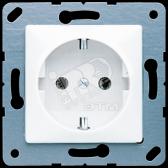 Штепсельная розетка SCHUKO 16A 250V~ белая - артикул CD121WW