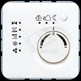 KNX-регулятор с шинным сопряжением с ручкой для установки температуры  белый - артикул CD2178TSWW
