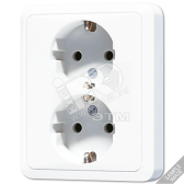 Розетка 16A 250V / 10A 250V сдвоенная (CD5020NBR) - артикул CD5020NBR