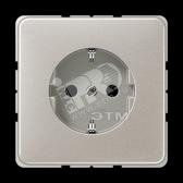 Розетка штепсельная SCHUKO 16A 250V платина (CD520PT) - артикул CD520PT