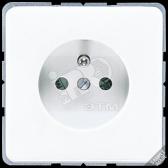 Розетка 16А 250V/10А 250V двухполюсная с заземлением серая франко-бельгийский стандарт - артикул CD521FGR