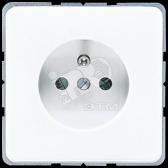 Розетка 16А 250V/10А 250V двухполюсная с заземлением белая франко-бельгийский стандарт - артикул CD521FWW
