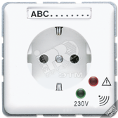 Штепсельная розетка SCHUKO 16А 250V~ с защитой от перенапряжения  зеленая - артикул CD521KINAUFGN