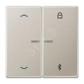 Таймер универсальный Bluetooth со  стрелками  для LB вставки  жалюзи  /  освещение . Серия LS990  Материал- металл  Цвет- благородная сталь - артикул ES1751PBT