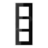 Рамка 3-я для горизонтальной/вертикальной установки  Серия- LS-Design  Материал- дуропласт  Цвет- черный - артикул LSD983SW