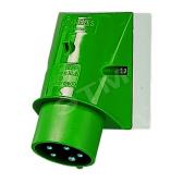 Вилка настен. приб. 16А 3Р+N+E IP44 2400 MENN - артикул 2400