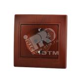 Мира Розетка с заземлением керамика вишня - артикул 701-0601-122