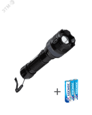 Фонарь ручной 2Вт LED zoom-линза 3xAAA (R03) корпус ABS-пластик ремешок ручной КОСМОС KOC122B - артикул KOC122B