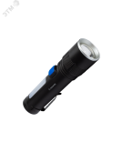 Фонарь аккумуляторный ручной 10Вт LED+2Вт COB LED zoom-линза Li-ion 18650 1800мА.ч корпус анодированный алюм. USB-шнур type C зажим для крепления КОСМОС KOC133Lit - артикул KOC133Lit