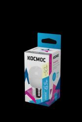 Лампа светодиодная LED 6.5Вт GL45 220В Е27 D45х79 3000 теплый 480лм Космос (Экономик) - артикул LkecLED6.5wGL45E2730