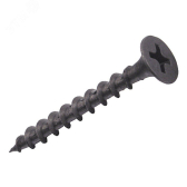 Саморез гипсокартон/дерево 4,2х65 черный (500шт) (screw-gd-4.2x65-500) - артикул screw-gd-4.2x65-500