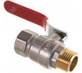 Кран шаровой 1/2 ВН/НР, ручка рычаг - артикул RBV-0002-0210315