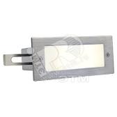 Светильник светодиодный Brick LED 16х1Вт IP44 встраиваемый с трансформатором теплый белый сталь - SLV, артикул 230232