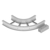 Угол плоский 90 U23X, 135х400 мм, R300, серый RAL7035 (67426-04) - артикул 67426-04