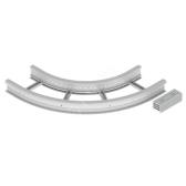 Угол плоский 90 U23X, 135х400 мм, R600, серый RAL7035 - артикул 67427-04