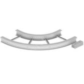 Угол плоский 90 U23X, 135х600 мм, R600, серый RAL7035 - артикул 67627-04