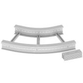Угол плоский 45 U23X, 135х600 мм, серый RAL7035, R600 - артикул 67637-04