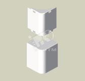 Внешний угол белосн. белый 10x22 ПВХ - артикул 78272-2