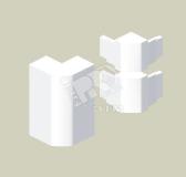 Угол внешний белоснежно-белый 50x80 ПВХ (93270-2) - артикул 93270-2
